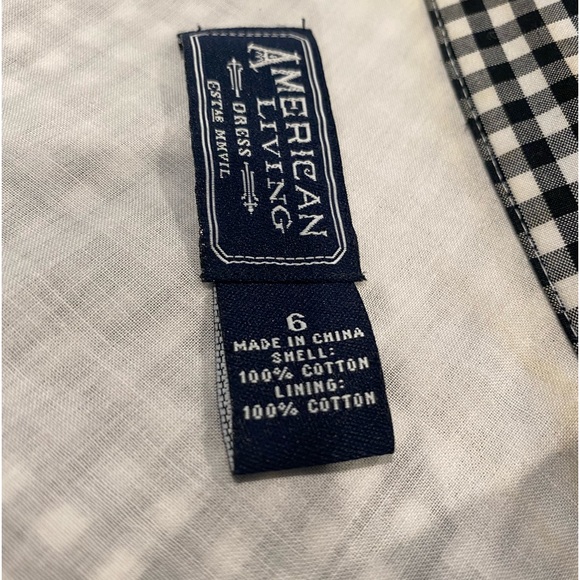 50’s Style American Living Black & White Gingham Dress - Picture 10 of 11